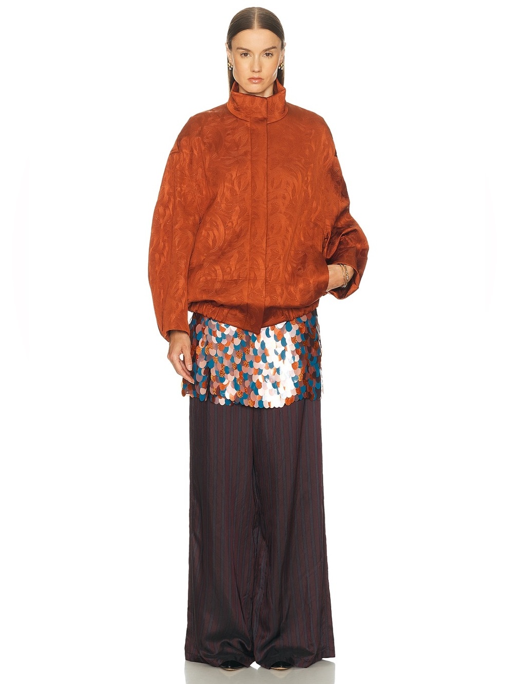 Dries Van Noten Gabrina Paillette Embroidered Mini Skirt - Picture 5 of 10